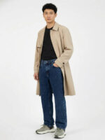 Deep Indigo Marble-Wash Regular Fit Jeans